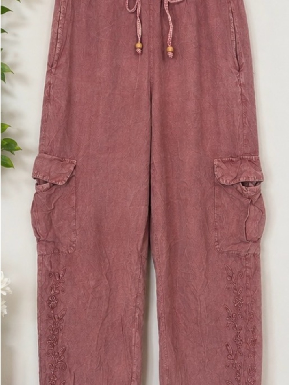 Young Threads Women’s Rose Cargo Jogger Pants